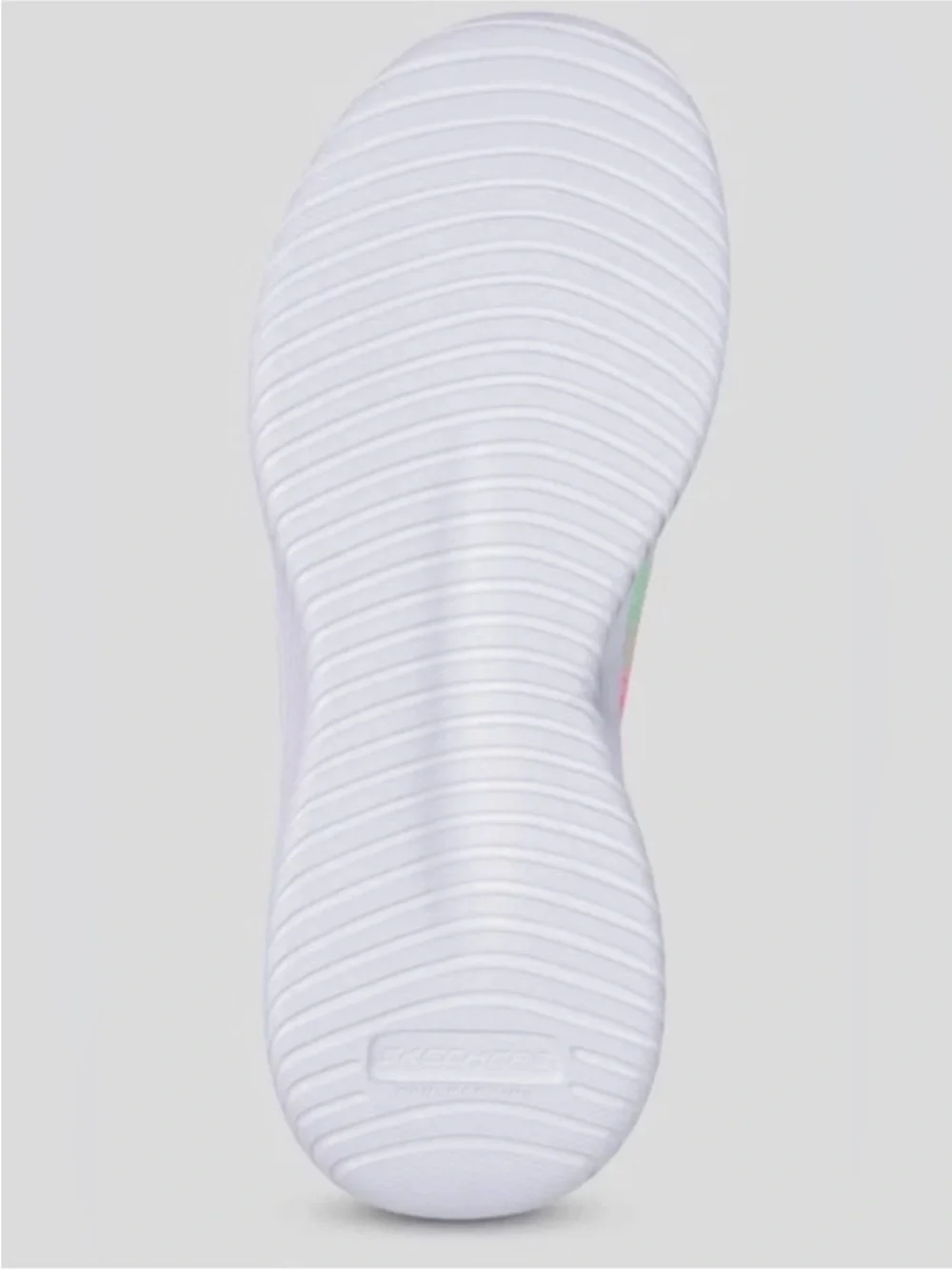 Skechers Kids Slip-On Sneakers in Pink Multi Rainbow - Picture 11 of 12